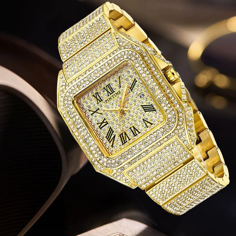 Square Diamond Quartz Watch