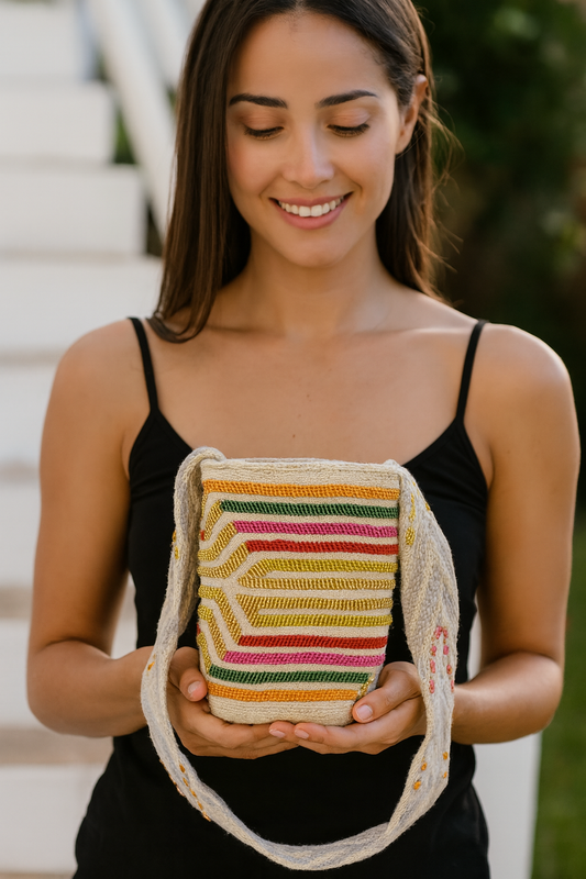 ClaudiaG Lush Kankuamo Small Mochila #27 Strap Drop 18"