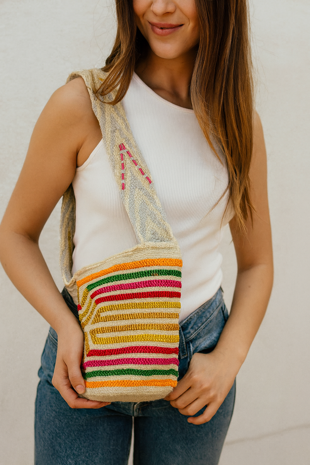 ClaudiaG Lush Kankuamo Small Mochila #27 Strap Drop 18"