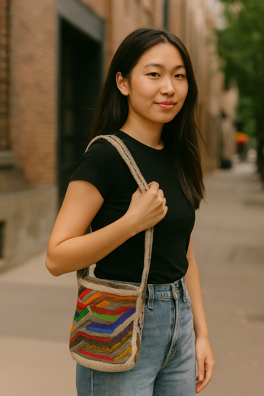 ClaudiaG Lush Kankuamo Small Mochila #36 Strap Drop 18"