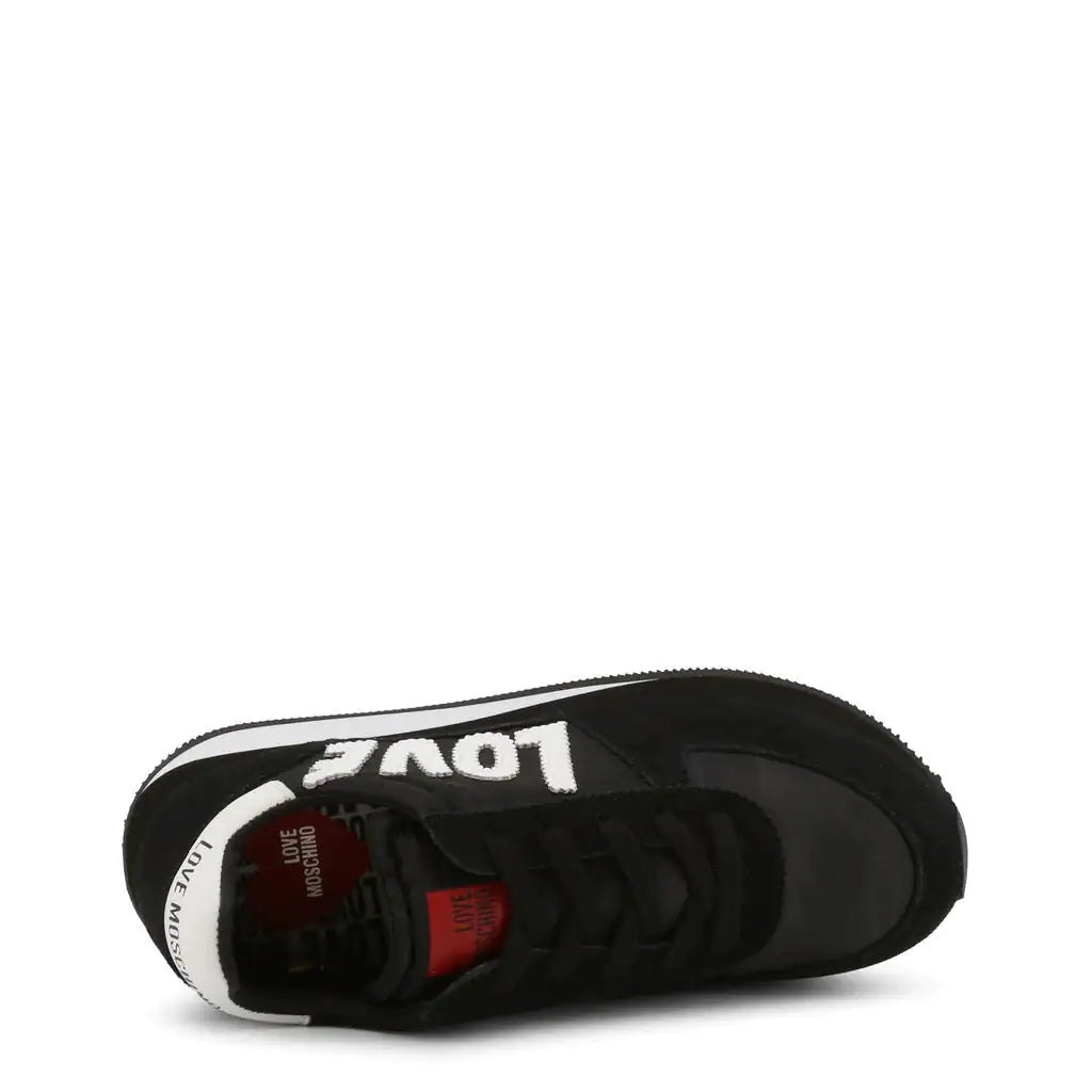 Love Moschino Black Suede Sneakers Model: JA15322G1EIN2