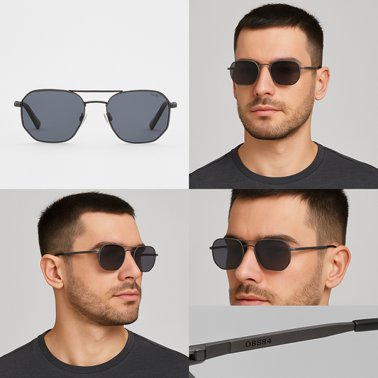 Osse Men's Sunglasses – UV400 Black Frame (Model OS3584)