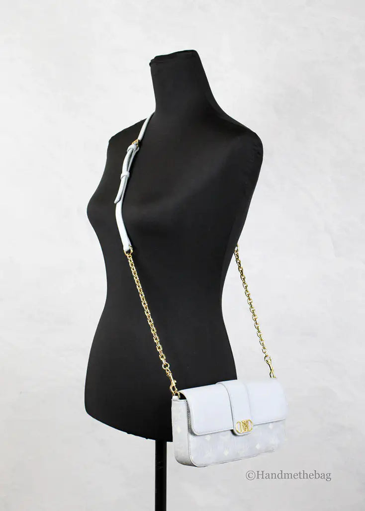 MCM Small Mode Travia Leather Shoulder Crossbody Clutch