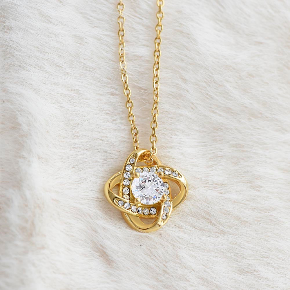 Love Knot Pendant with Necklace - 18"-22" adjustable