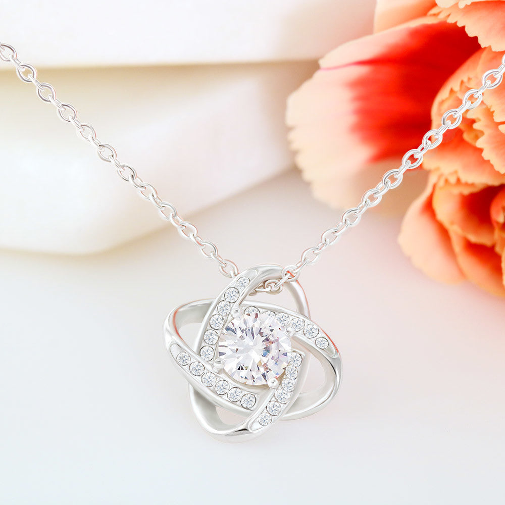 Love Knot Pendant with Necklace - 18"-22" adjustable