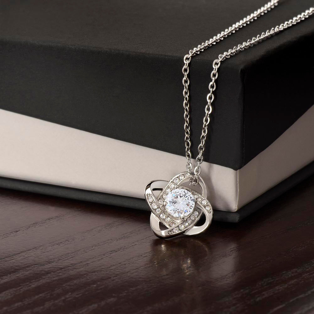 Love Knot Pendant with Necklace - 18"-22" adjustable