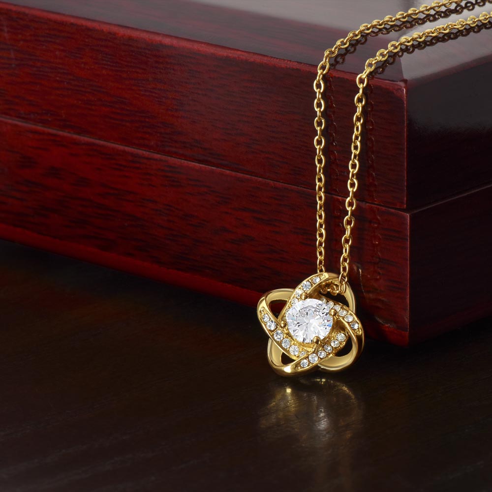 Love Knot Pendant with Necklace - 18"-22" adjustable
