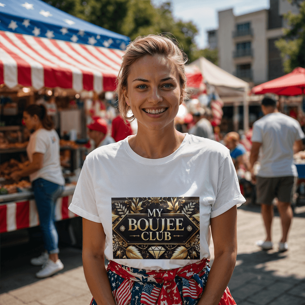 T-shirt | premium cotton | luxurious feel | impeccable fit - "My Boujee Club"