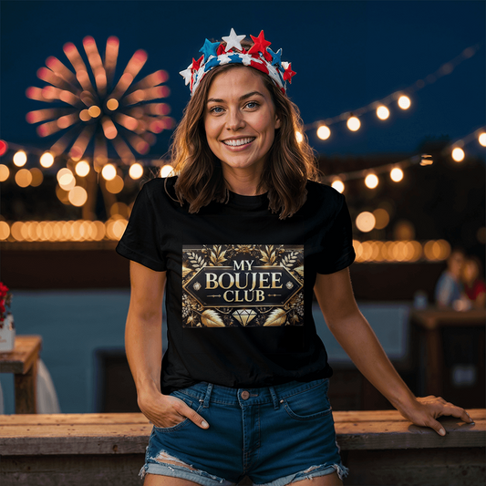 T-shirt | premium cotton | luxurious feel | impeccable fit - "My Boujee Club"