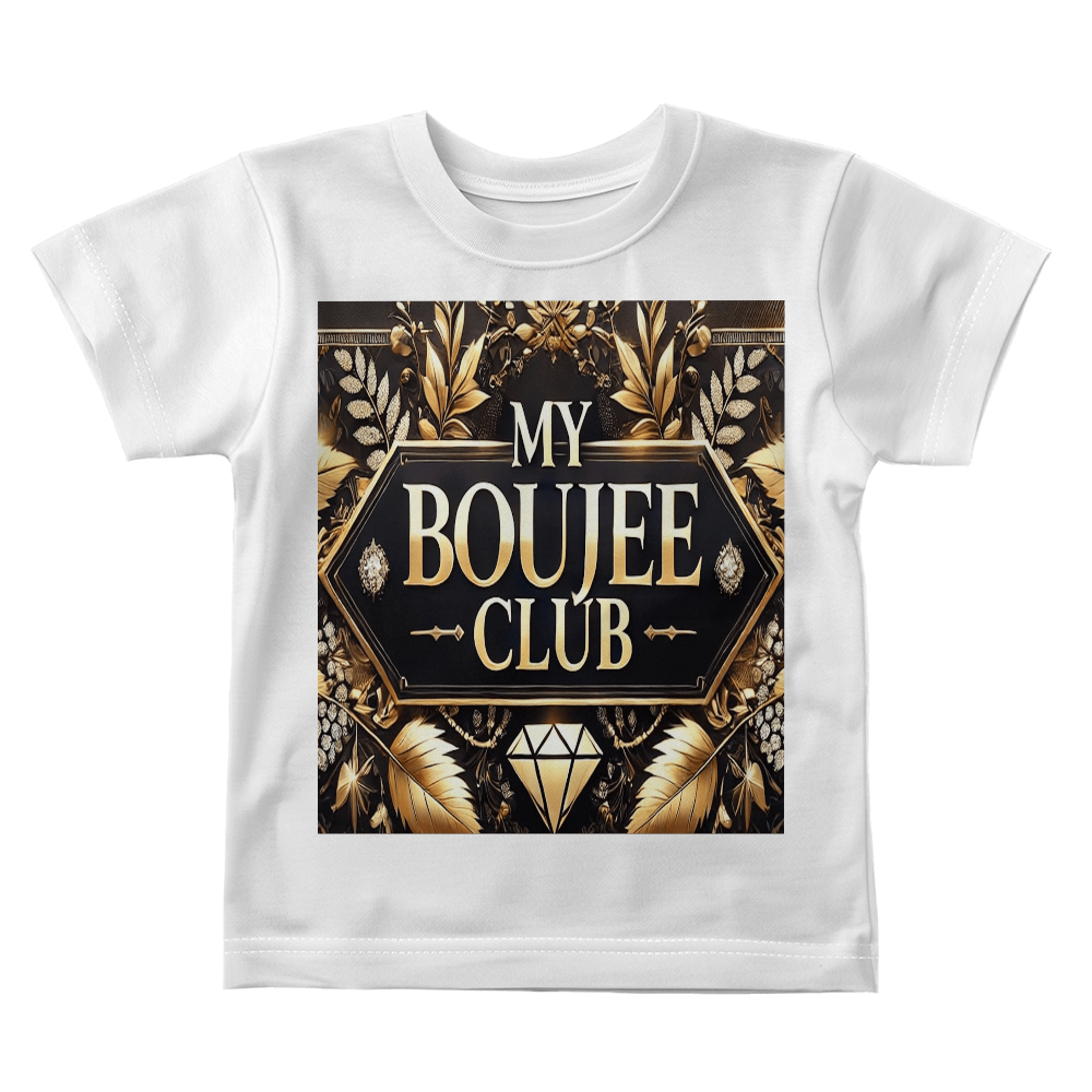 Premium Snuggle Jersey Tee - "My Boujee Club"