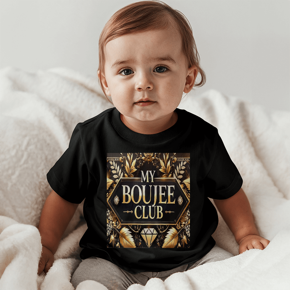 Premium Snuggle Jersey Tee - "My Boujee Club"