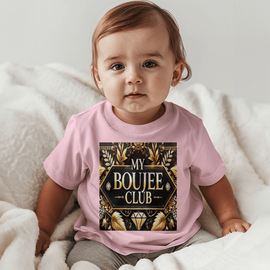 Premium Snuggle Jersey Tee - "My Boujee Club"