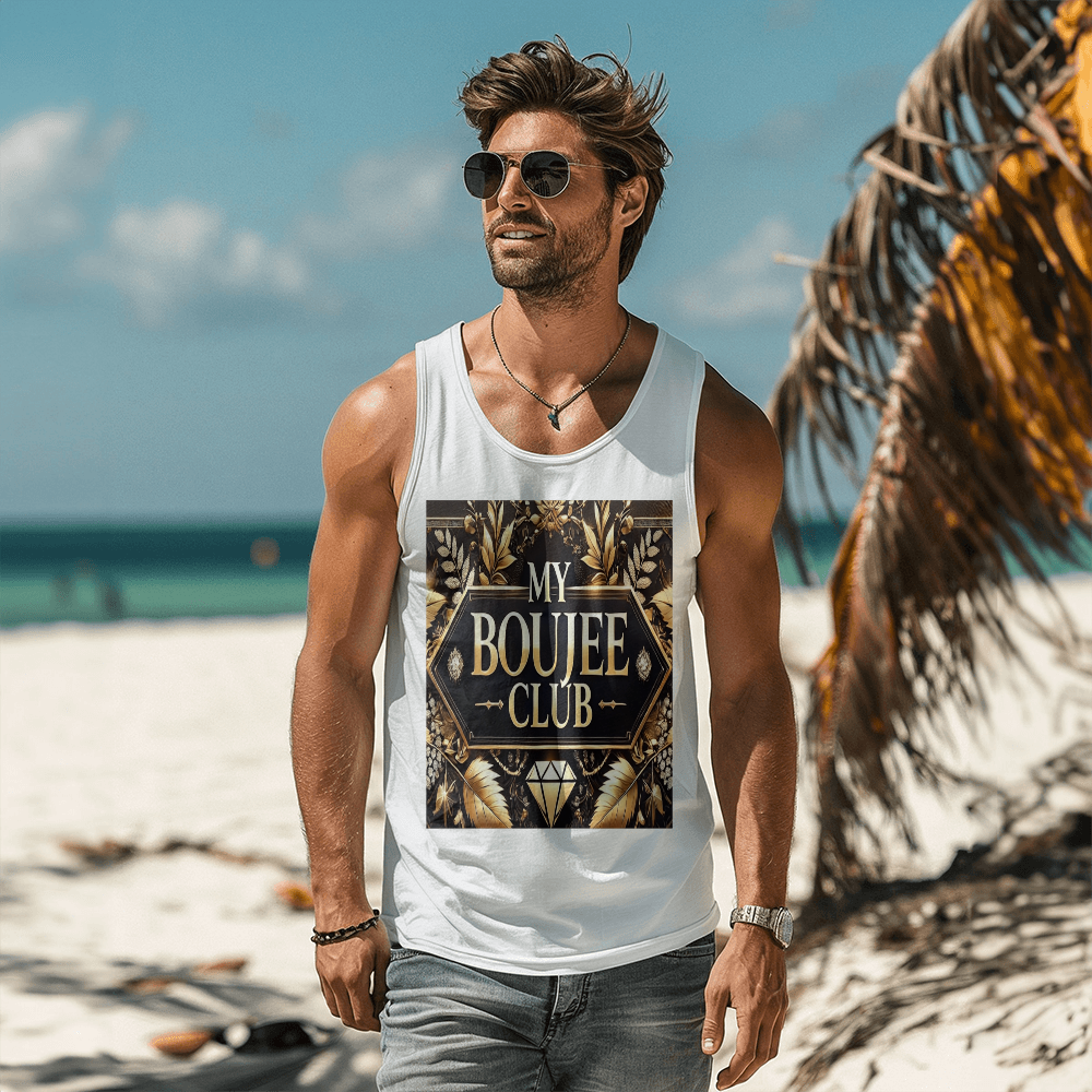 Comfortable Stylish Tank Top - "My Boujee Club"