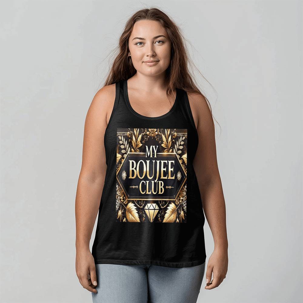 Comfortable Stylish Tank Top - "My Boujee Club"