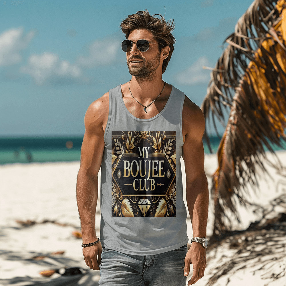 Comfortable Stylish Tank Top - "My Boujee Club"