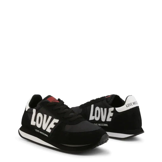 Love Moschino Black Suede Sneakers Model: JA15322G1EIN2