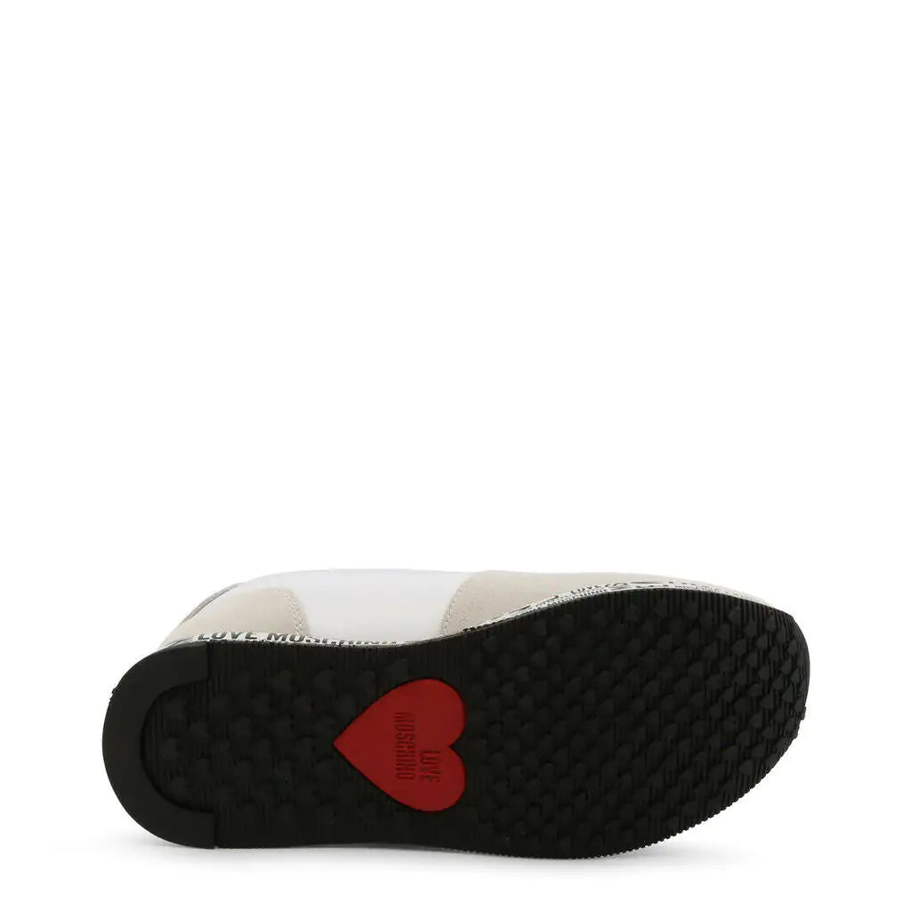 Love Moschino White Heart Sneakers- Model: JA15364G1EIA4