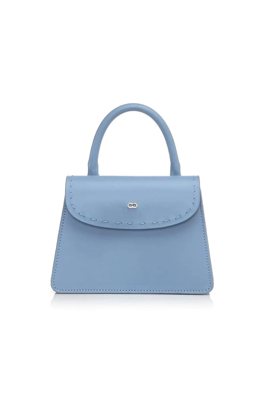 Blue handbag on a white background
