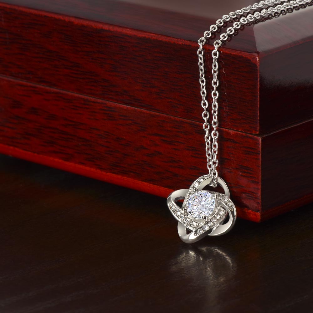 Love Knot Pendant with Necklace - 18"-22" adjustable