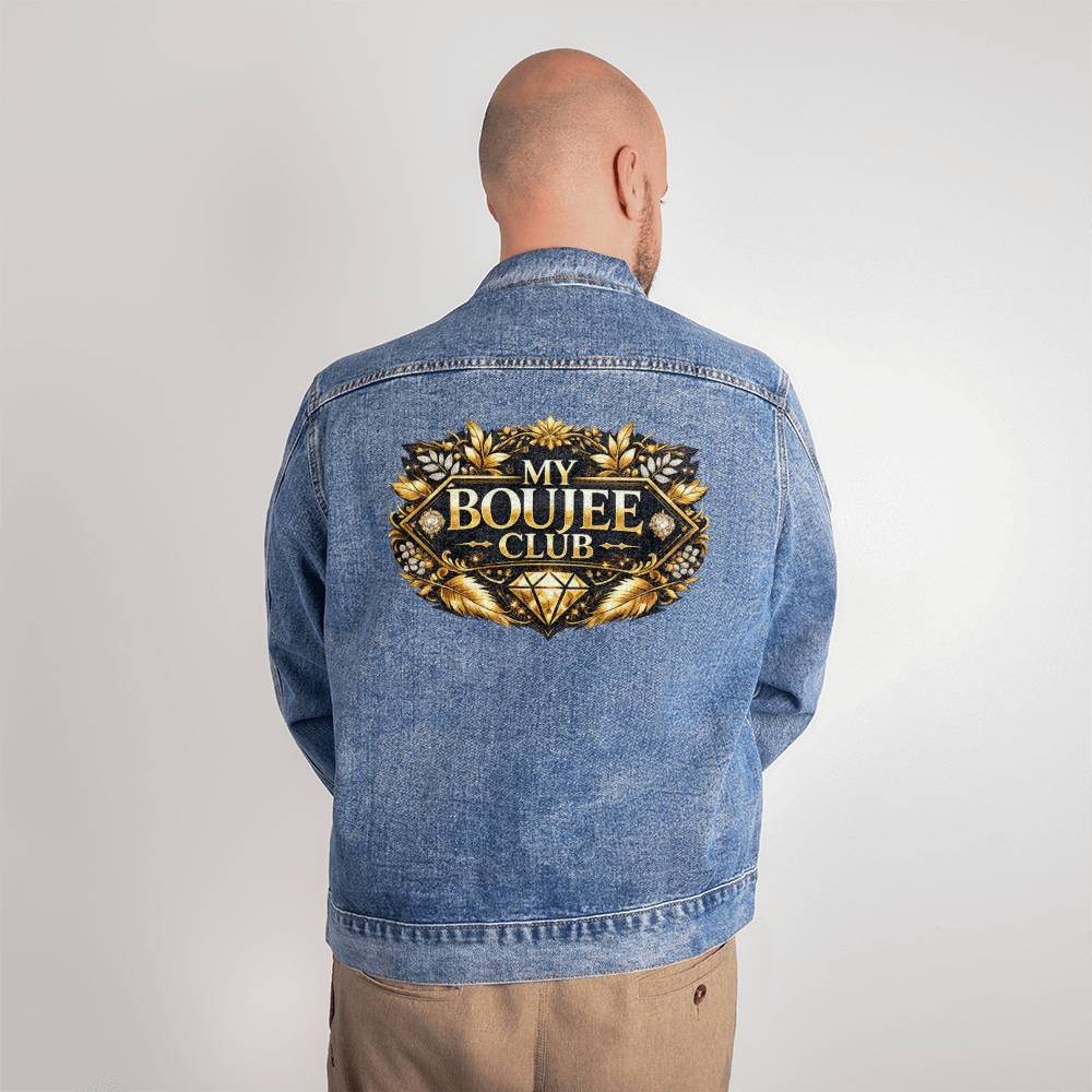 "My Boujee Club" Men's DTG Denim Jacket