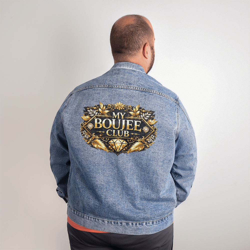 "My Boujee Club" Men's DTG Denim Jacket