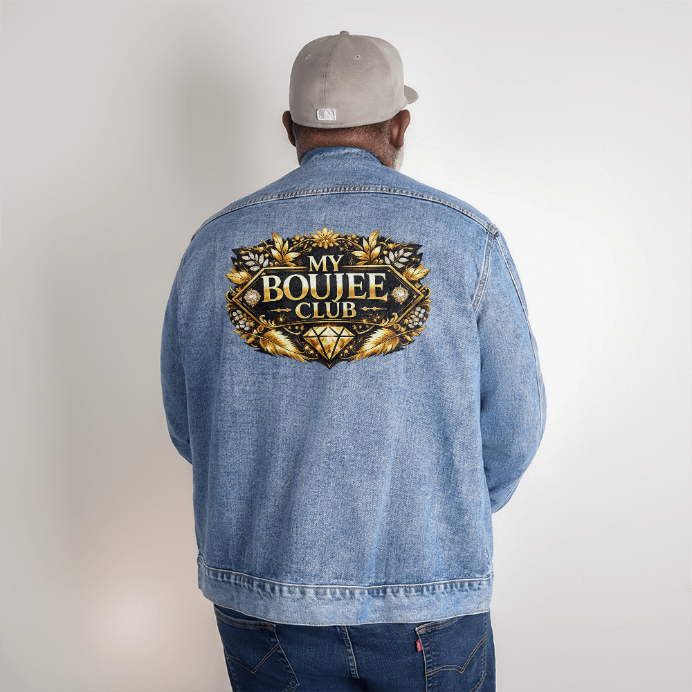 "My Boujee Club" Men's DTG Denim Jacket