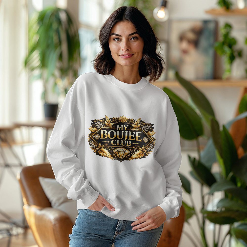 "My Boujee Club" Pullover Sweatshirt