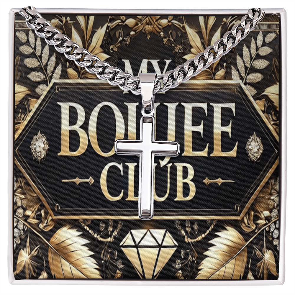 Artisan Cross with Cuban Link Chain