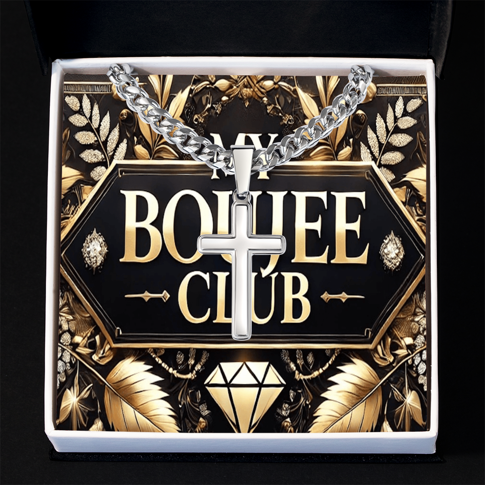 Artisan Cross with Cuban Link Chain