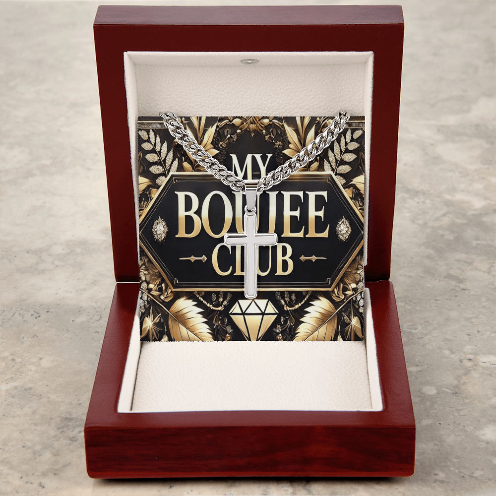 Artisan Cross with Cuban Link Chain