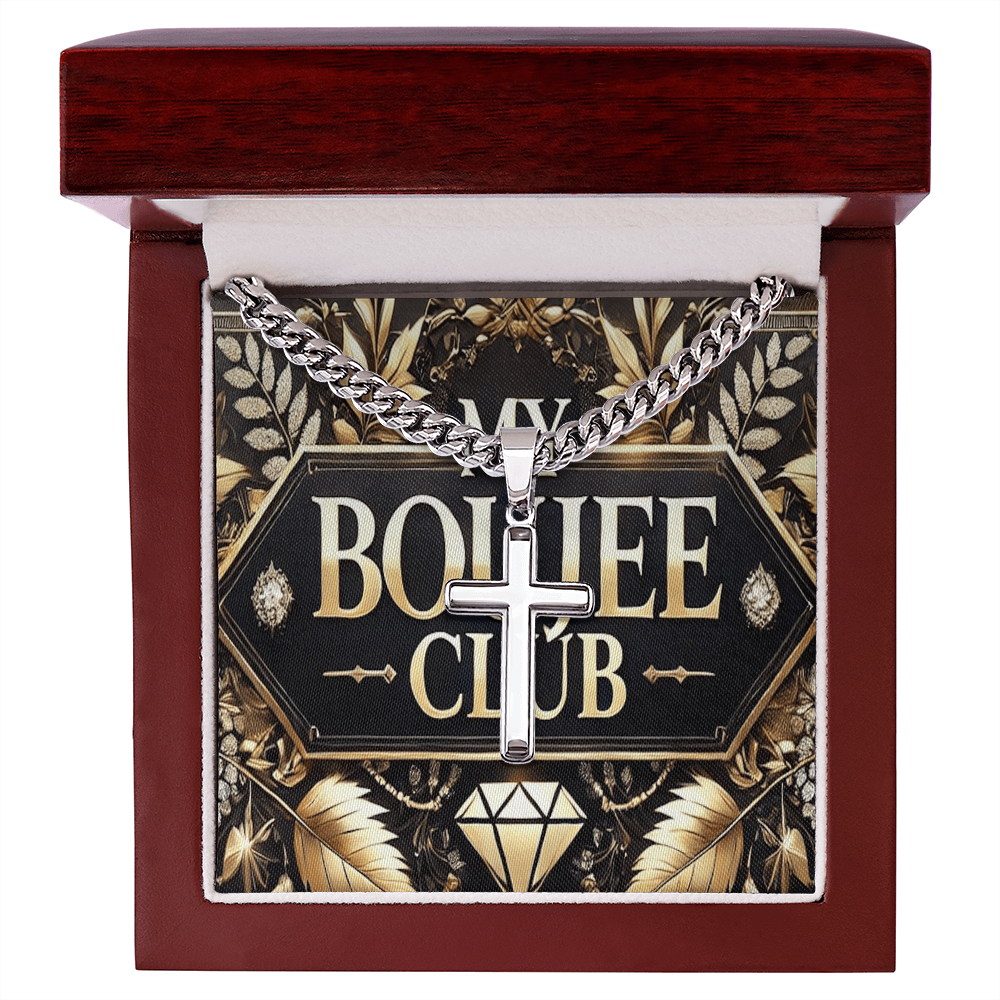 Artisan Cross with Cuban Link Chain