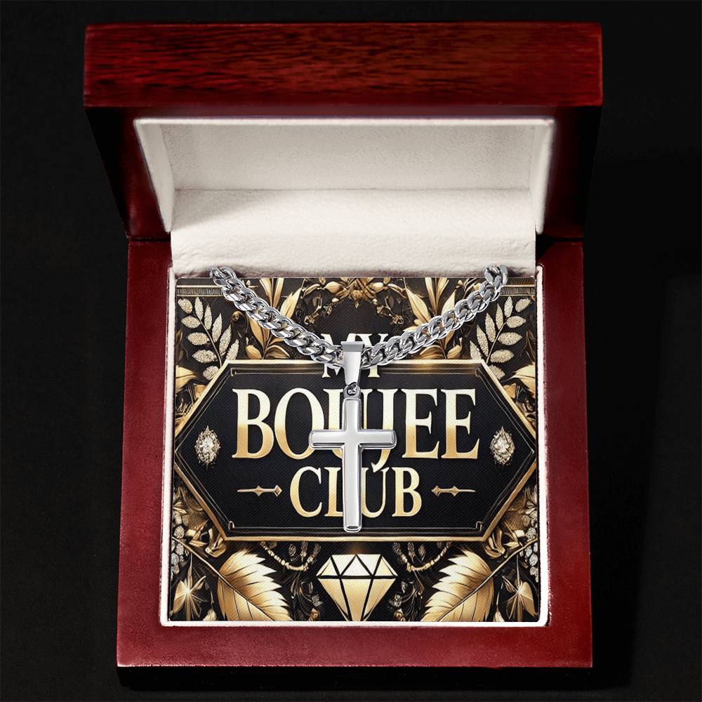 Artisan Cross with Cuban Link Chain