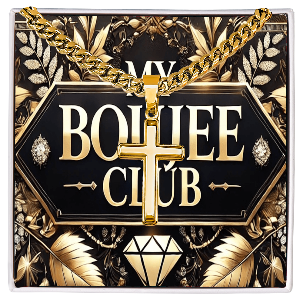 Artisan Cross with Cuban Link Chain