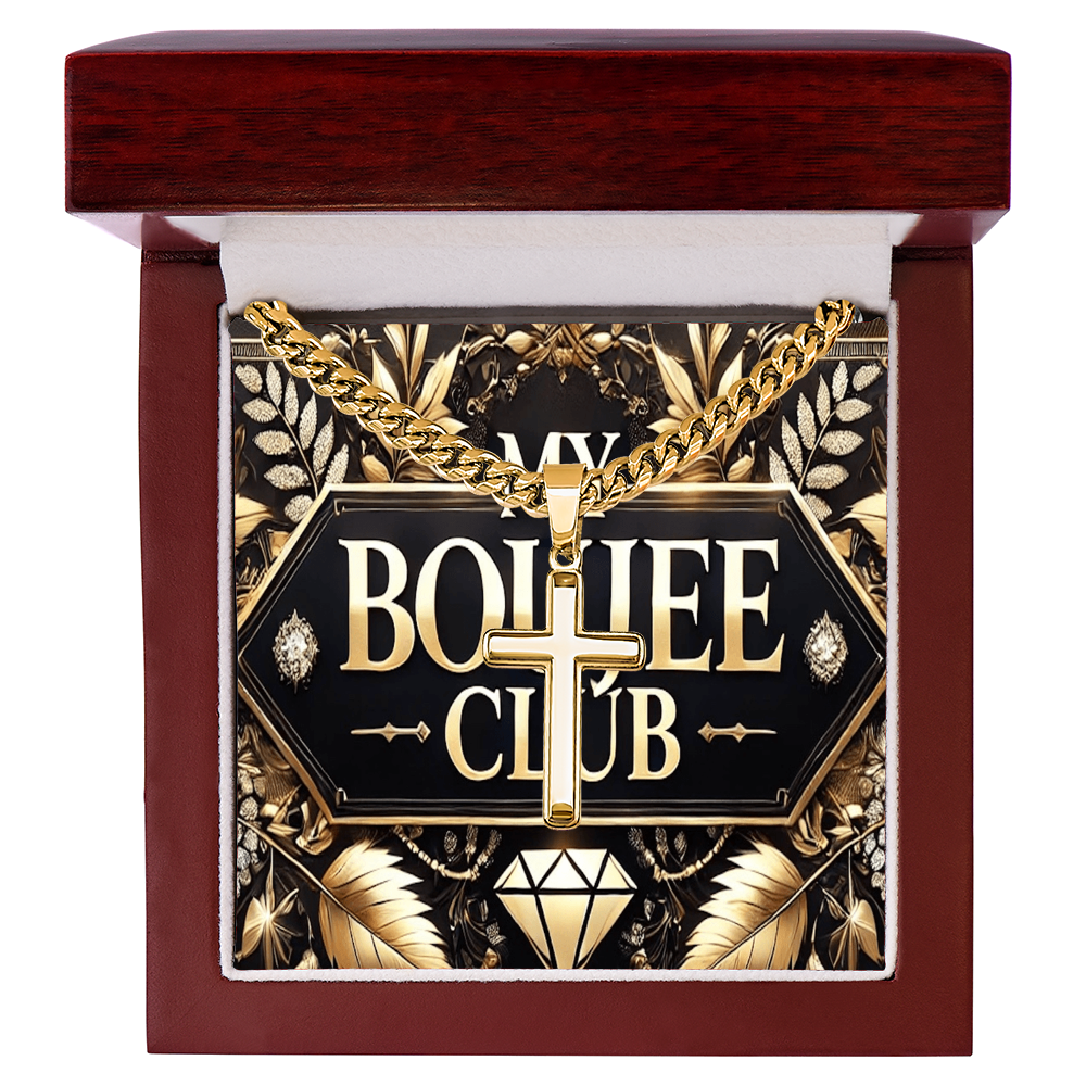 Artisan Cross with Cuban Link Chain