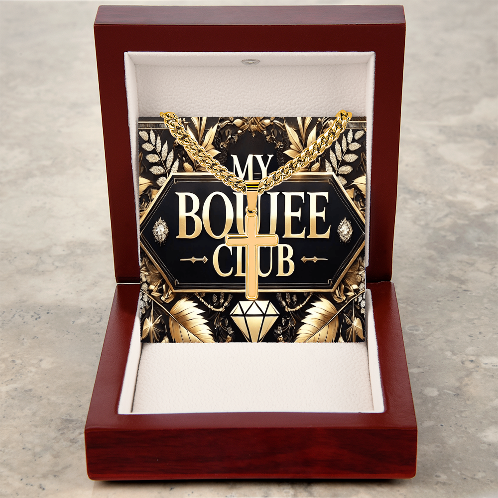 Artisan Cross with Cuban Link Chain