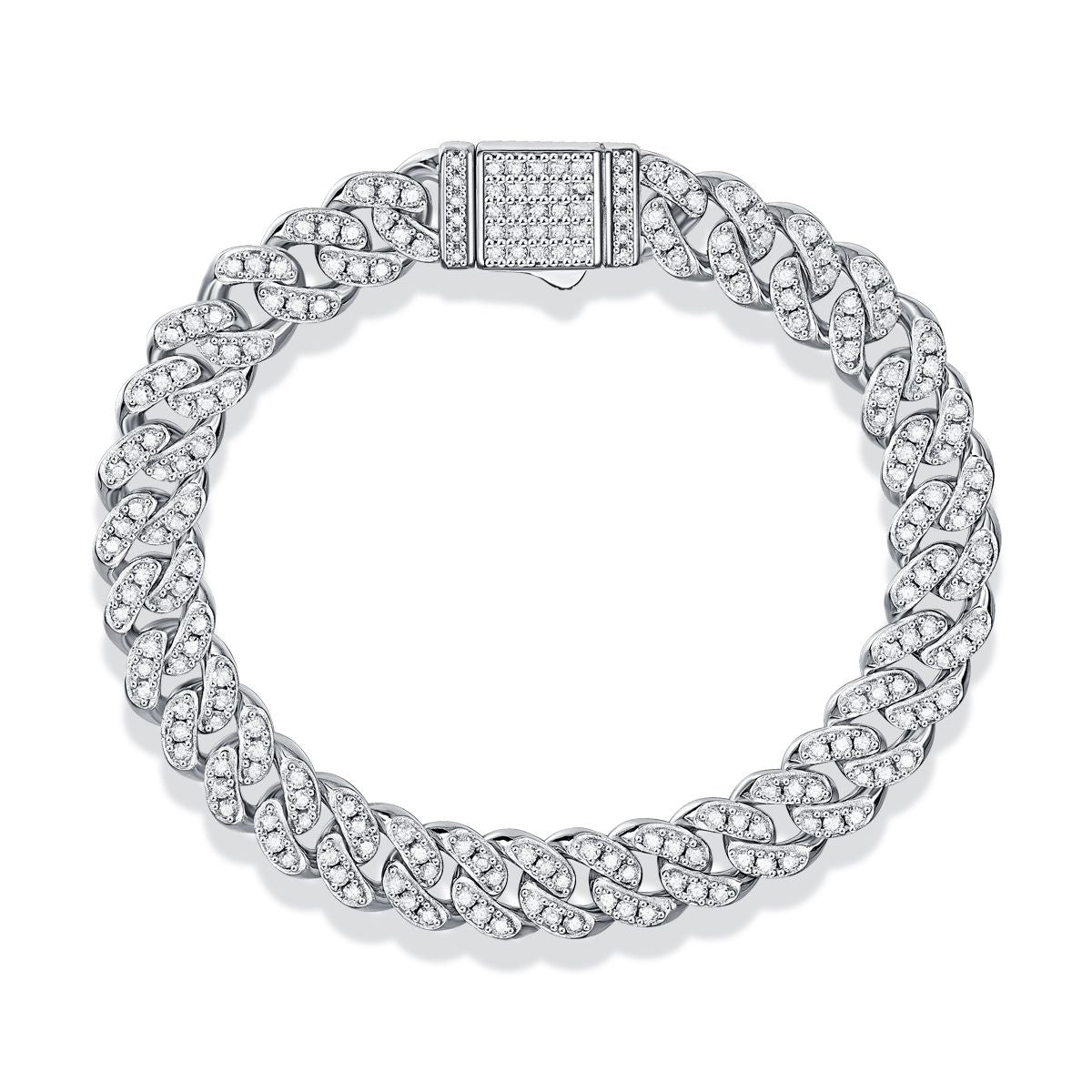 Light of Faith Moissanite Bracelet — S925 Sterling Silver & Platinum-Plated