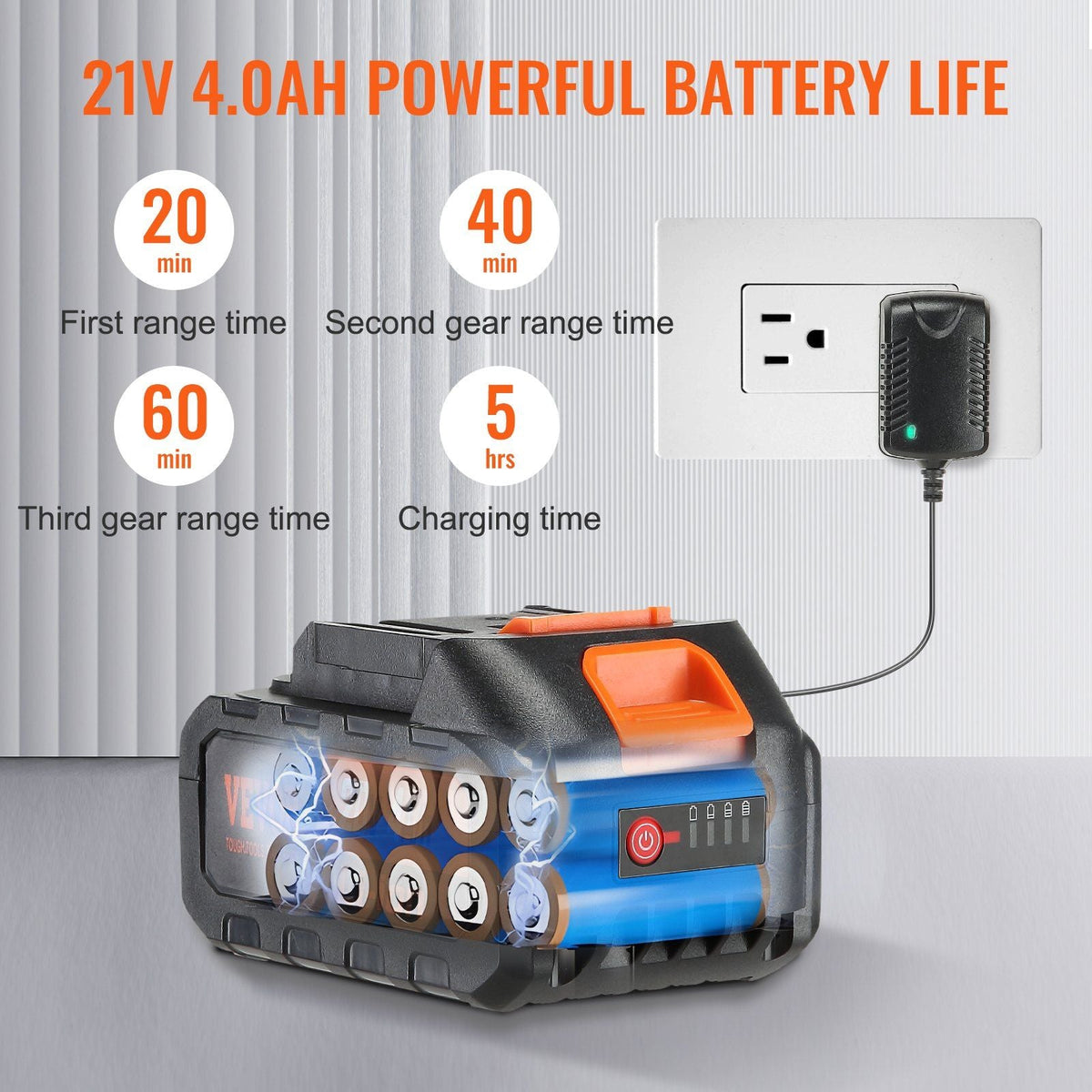Cordless Pressure Washer, 652 PSI, 1.1 GPM, 4.0Ah Battery & 6-in-1 Nozzle