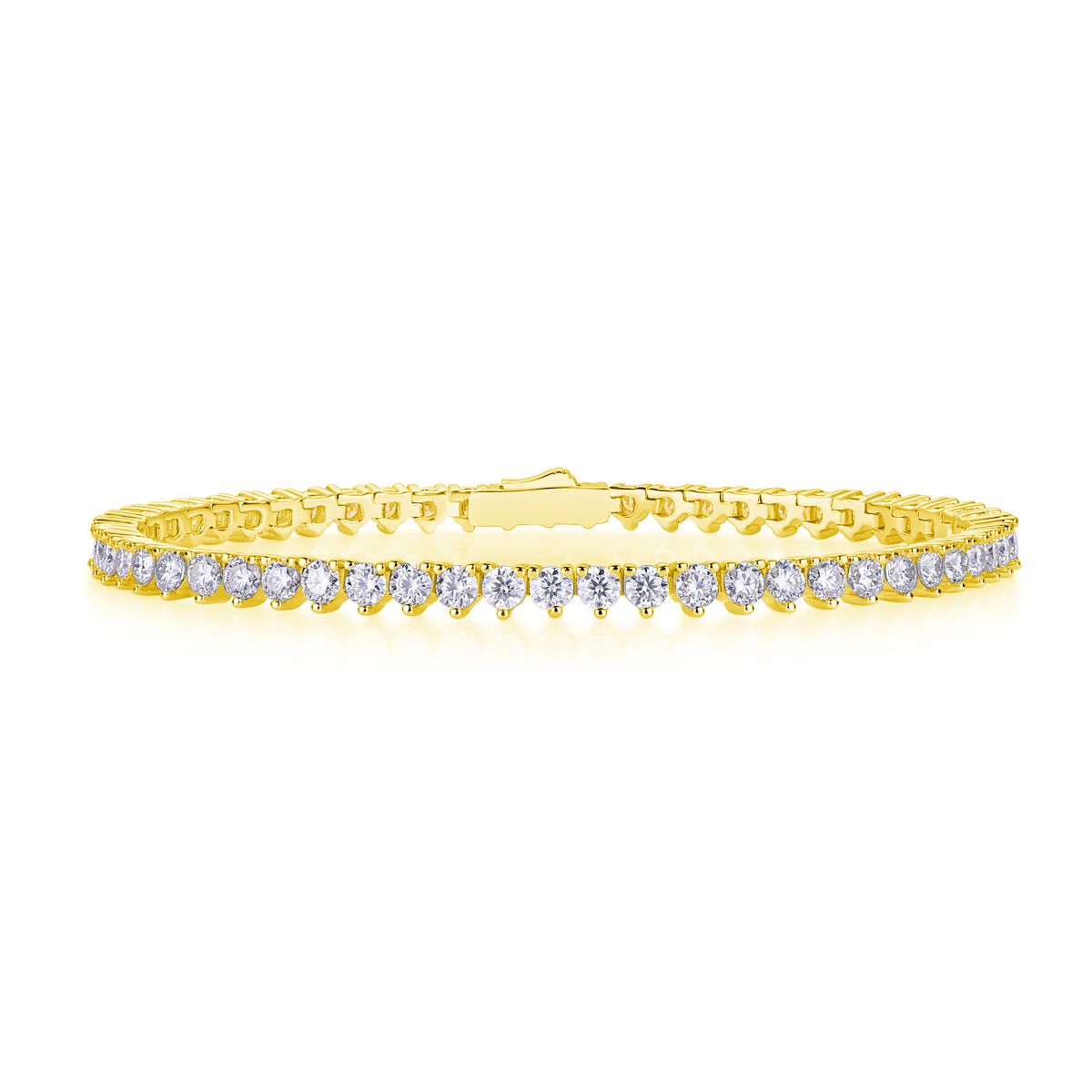 Mark Moissanite Tennis Bracelet — 0.1 ct, S925 Sterling Silver & Platinum-Plated