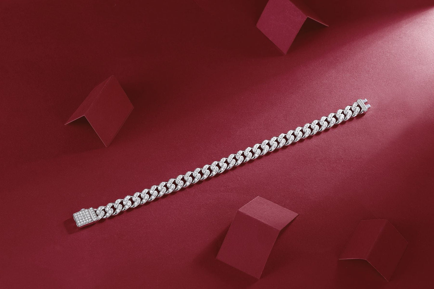Light of Faith Moissanite Bracelet — S925 Sterling Silver & Platinum-Plated