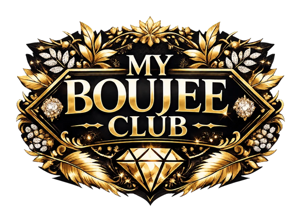 My Boujee Club ornate black and gold Collections logo